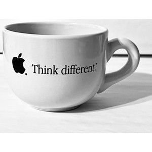 APPLE ‘Think Different’  -Ceramic Coffee Mug -White -12 oz -NEW -see pics